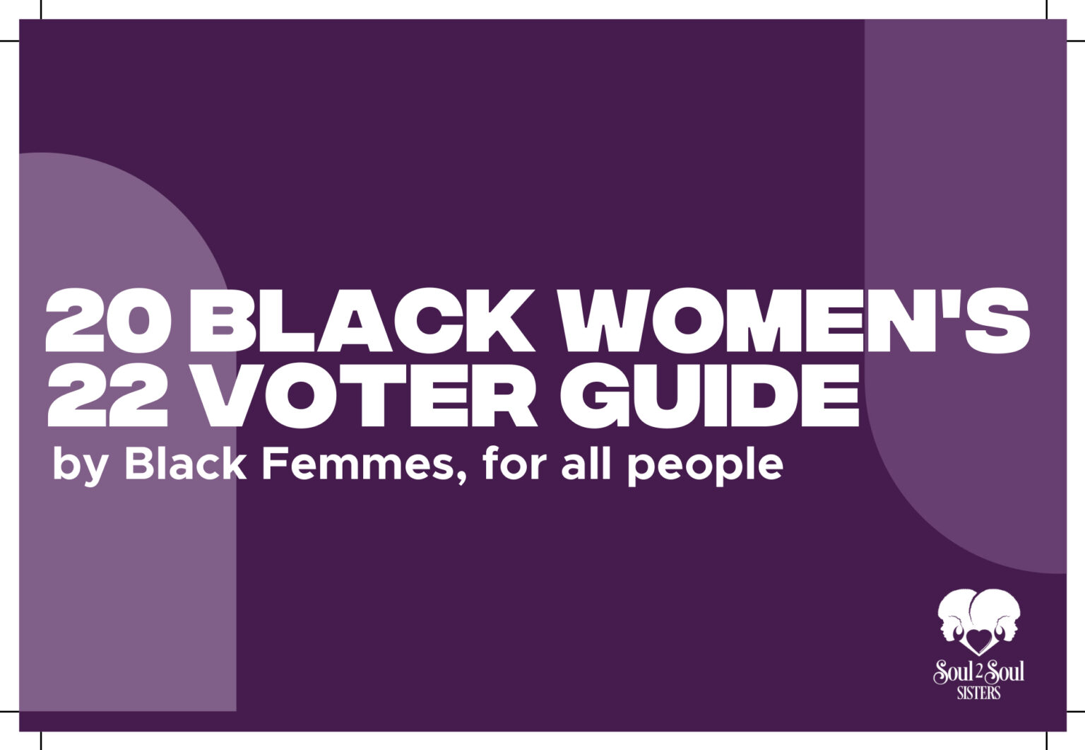 2022 Black Women's Voter Guide cover